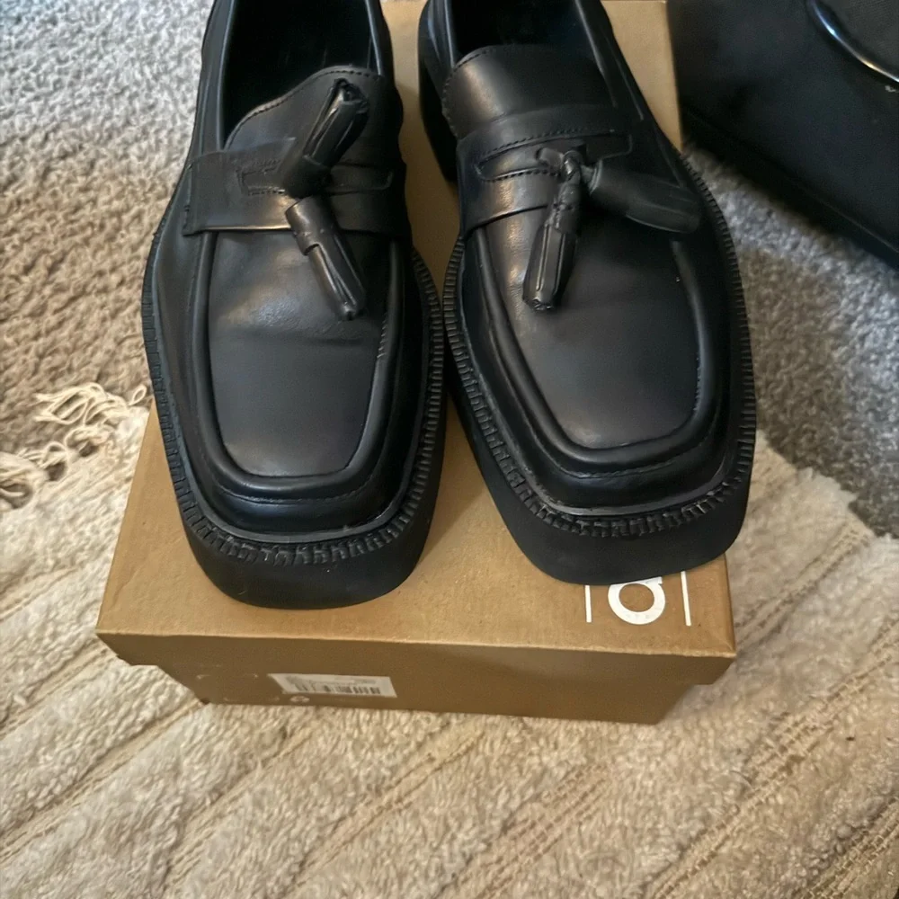 ASOS Design Men’s Black Square Platform Loafers